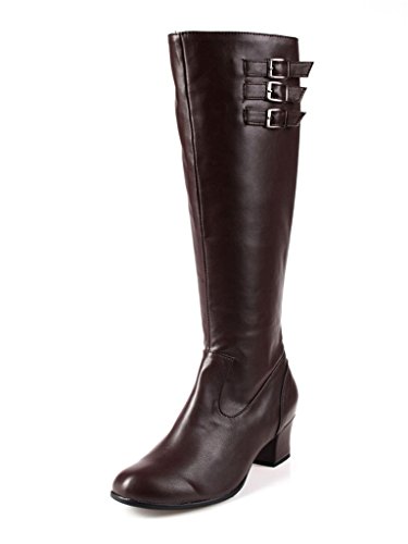 Mtxc Women's Final Fantasy£ºType-0 Cosplay Sice Uniform Shoes Brown - Image 4