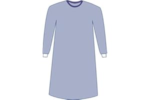 Medline Sirus Surgical Gown, Nonreinforced, 3XL, Sterile, Blue (Pack of 18)