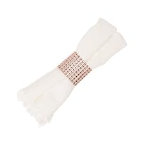 Ella Celebration Napkin Rings for Wedding, Napkin Ring Holders Bulk (Rose Gold, 100)