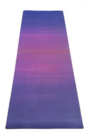 NON SLIP COMBO YOGA MAT 2 in 1,100% Natural Rubber,Integrated Micorfiber Towel,Ideal for Bikram,Ashtanga,Hot Yoga,Pilates,Fitness,Exercise,Grip the More You Sweat,Eco-Friendly,Machine Washable(Purple)