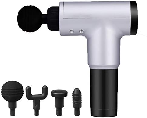 GOUXIN LCD Electric Massage Gun,with 4 Replaceable Heads,6 Adjustable Speed Levels,for Muscles, Back, Neck, Shoulder Pain Relief or Body Slimming Shaping