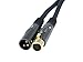 Monoprice XLR Male to XLR Female Cable - 25 Feet - Black, 16AWG, Gold Plated, Microphone & Interconnect - Stage Right Series