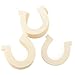 Pack of 24 Unfinished Wood Horseshoe Cutouts by Factory Direct Craft - Wooden Western Rodeo Cowboy Cowgirl Horseshoe Shapes for Crafts and DIY Projects (Size: 3-1/2