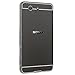 Xperia Z3 Compact Case, Aluminum Metal Frame Mirror PC Back Cover Case for Sony Xperia Z3 Compact (Black)