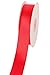 LaRibbons 1 Inch Wide Double Face Satin Ribbon - 25 Yard (252-Hot Red)