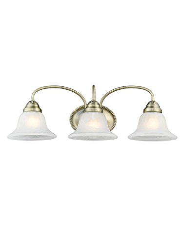 Livex lighting 1533-01 edgemont 3 light vanity antique …