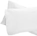 Amazon Brand - Pinzon 500-Thread-Count Pima Cotton Sateen Pillow Cases - Set of 2, King, White