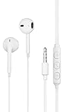 FEIFAN 2 Pack Premium Earphones/Headphones/Earbuds with Stereo Microphone&Remote Control for Apple iPhone 6S/6/6S Plus/6 Plus,iPhone SE/5S/5C/5, iPad /iPod Nano 7/iPod Touch (White)