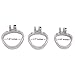 TERNENCE Ergonomic Design 304 Stainless Male Chastity Device Base Ring Spares H345 (1.77 Inch / 45mm)