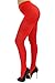 Opaque Red Stretchy Leotard Tights