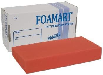Foot Impression Foam Set Box for Custom Molded Orthotics Casting Insert Insoles (case of 6 Set)