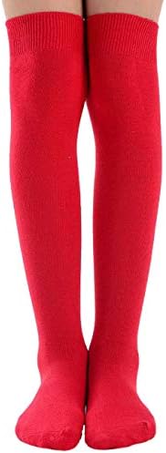 6 Pairs of Girls / Ladies Cotton with Lycra Knee High Socks / UK 4-6½ Eur 37-40