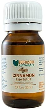 Body&amp;Soul Naturals Cinnamon 100% Pure Essential Oil, Therapeutic Grade (20 ml)