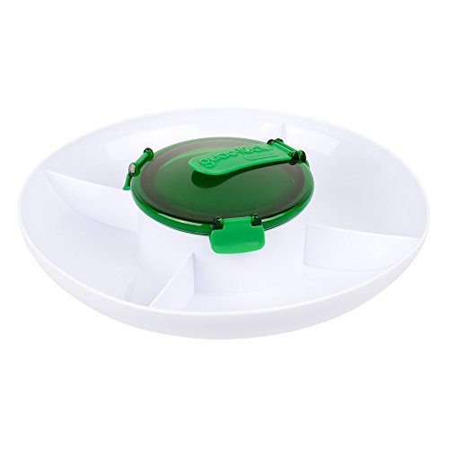 Casabella Guac-Lock Container with Tray, Green/White (Best Way To Chop Weed)