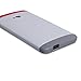 HTC Double Dip Case for HTC M7 - Retail Packaging - Grey/Red