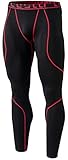 Tesla TM-YUP43-KKR_X-Large Men's Emboss Pants Thermal Wintergear Compression Baselayer Sports Leggings YUP43