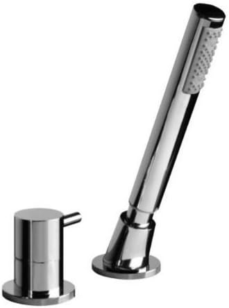 Graff G-6155-LM37B-SN M.E. Deck-mounted Handshower and Diverter Set, Steelnox