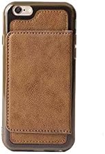 Ecarer iPhone 6/ iPhone 6s iPhone 6/ iPhone 6s Plus Case PU Leather Surface Wallet Case Ultra Slim Credit Card ID Holder Extra Strong Magnet 4.7" 5.5" Screen Protector Included (4.7" Light Brown)