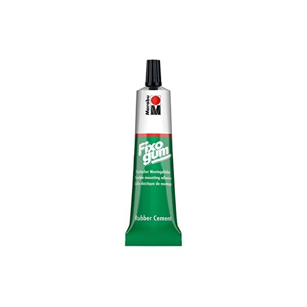 Marabu 29010010000 - Fixogum 50 g, elastischer Klebstoff für grafischen Bereich und Hobby, wieder ablösbar, säurefrei…