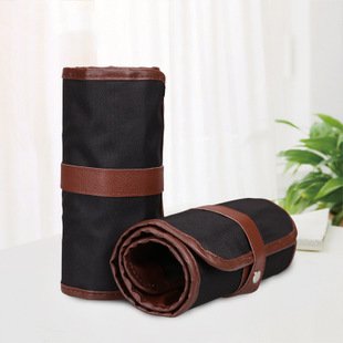 Canvas Pencil Wrap, 48 Pencil Holder Colored Pencil Case Roll Pouch For Paint Pens,Colored Pencils Set
