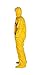 DuPont Tychem 2000 QC122T Disposable Chemical Resistant Coverall with Hood and Elastic Cuff, Yellow, 3X-Large (Pack of 4)