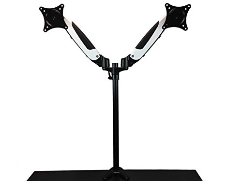Sit-Stand Desk Mount Monitor Arm Adjustable Hydraulic Arm by Vision
Mount - Support your two monitors at the correct height for ergonomic
comfort (Standard, Dual Screen, White)