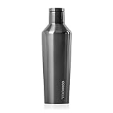 Corkcicle 25oz Canteen Classic Collection - Water Bottle & Thermos - Triple Insulated Shatterproof Stainless Steel, Gunmetal