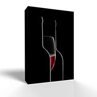 Canvas Wall Art Wine Glass Canvas Prints Home Artwork Decoration for Living Room,Bedroom - 12x18 inches