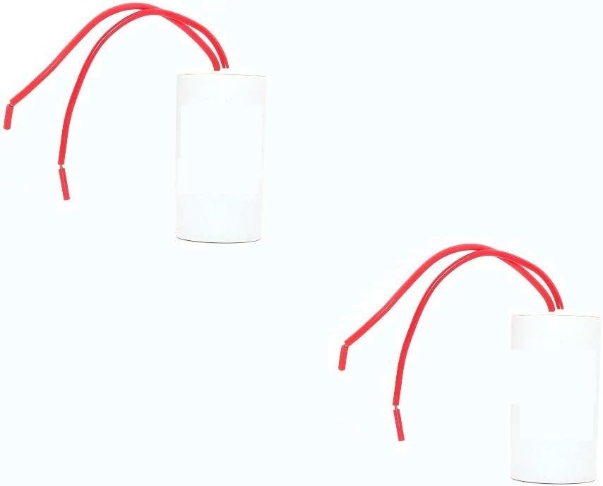 DollaTek 2Pcs AC 450V 25UF CBB60 2-Wire Lead Cylinder Motor Run Capacitor