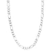 Sterling Silver 4mm - 7.5mm Figaro Link Chain Necklaces and Bracelets, 7.5