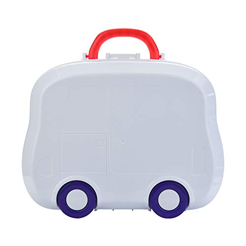 Kids Pretend Play Medical Kit | 20PCS Educational Toy Doctor Nurse Playset w/Stethoscope and Portable Working Platform Case | Doctor Role Play Learning Toys Gifts for Toddler Boys Girls (Blue)