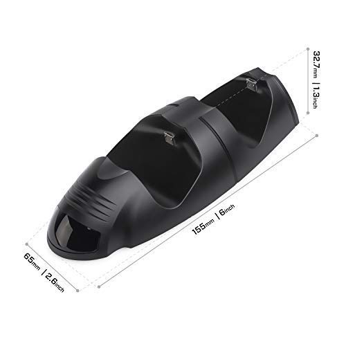 Anewish Playstation 4 Charging Station PS4 Controller Charger LED Indicator Sony Playstation 4 PS4/PS4 Pro/PS4 Slim Controller PS4 Charging Dock