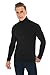 Derminpro Men’s Thermal Turtleneck Soft Slim Fit Long Sleeve Comfy T-Shirt Black Largethumb 2