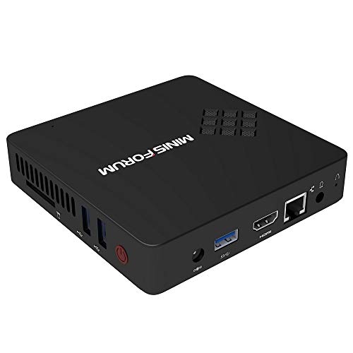 Mini PC Intel Celeron Apollo Lake J3455 Processor(up to 2.3GHz) 4K HD Desktop Computer Windows 10 Pro DDR3 6GB/64GB eMMC Built-in 2.4G/5G WiFi/BT 4.2/Gigabit Ethernet/HDMI/VGA/3USB3.0