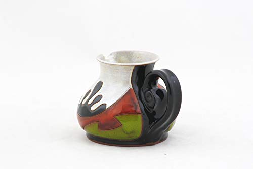 Pottery Coffee creamer 6.7, Ceramic Milk Jug for Cream, Gravy, Sauce, Salad & Condiment, Stoneware Small Jug 200ml, Valentine's day gift