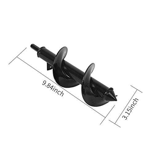 Watbro Garden Planter Tool, Hex Drive Drill, Rust-Proof Rapid Planter, Bulb Plant Auger, Umbrella Post Hole Digger for 3''8''/8cm x 25cm Steel Bulb Auger Drill Bit