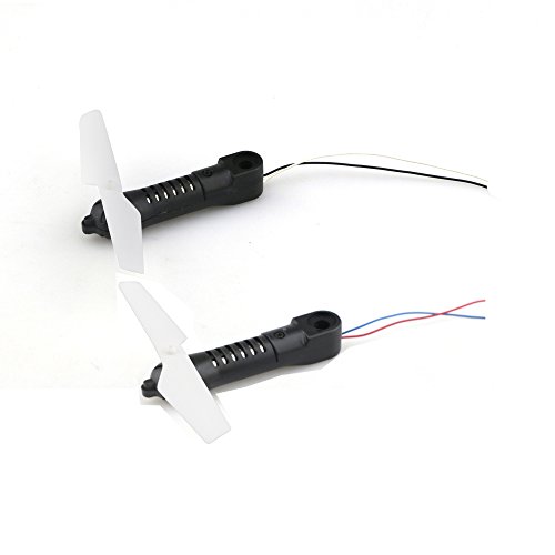 LHI JJR / C Manufacturers Original H37 Clockwise and Counterclockwise Motor Arm with Propeller Collision Kit, Black Quadcopter Spare Parts