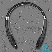 Foldable Bluetooth Headset,Besyoyo Wireless Bluetooth Headphones with Retractable Earbuds,Handsfree Calling Bluetooth Sweat Proof Sport Headphones Built in Mic for Bluetooth Enabled Devices
