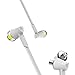 Earphones Wired Headphones In Line Volume Control Crystal Sound Earbuds with Mic White