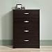 Sauder Beginnings 4 Drawer Dresser, Cinnamon Cherry finish