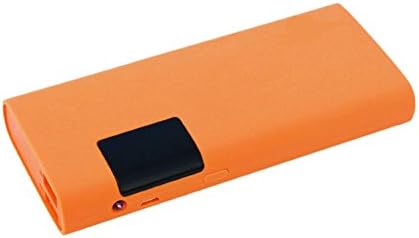 Kisreal 15000mAh Portable Charger External Battery Power Bank Dual USB Charger with LCD Display for iPhone, Samsung and Tablets(Orange)