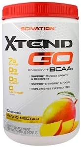 Xtend Go, Energy + BCAAs, Mango Nectar, 15.45 oz (438 g)
