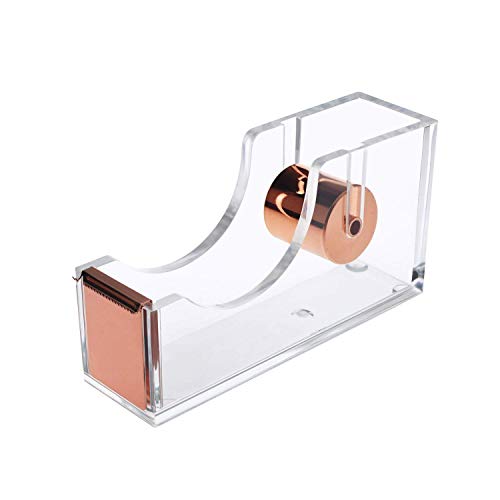 Modernlife Rose Gold Acrylic Stapler Bundle, Stapler and Staple Remover