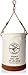 Klein Tools 5104S Canvas Bucket, Tool Bucket Made with No. 4 Canvas and Leather Bottom, with Swivel Snap Hook Included, 100-Pound Load Rated