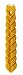 Ner Mitzvah Braided Beeswax Havdalah Candle - Wide Rounded Chevron Braid - Hand Dipped Bees Wax Braided - Shabbat Judaica Gift