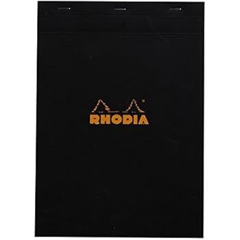 Rhodia Staplebound Pad No.18 - A4 (8.25 x 11.75 inches), Graph, Black