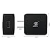 Quick Charge 3.0 Wall Charger with Micro USB Cable, iXCC 18W Charger (QC 2.0 Compatible) for Galaxy S7 / S6 / Edge, Note 4 / 5, Nexus 6, iPhone 7 / 6, LG G5 and More - Black