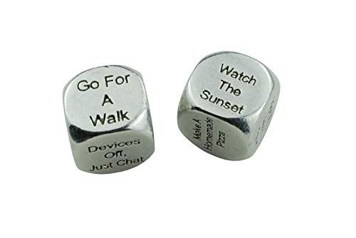 Date Dice 2 Metal Dice Gives 36 Possible Date Nights Great Fun Date Idea