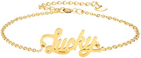 Bracelet with Custom Name Stainless Steel Jewelry Gifts for Womens Girls