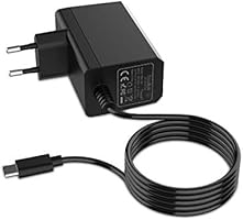 Ladegerät für NS Switch/ Switch Lite, innoAura Type-C AC Adapter Schnellladefunktion mit 1,8m Kabel 15V 2.6A Unterstützt...